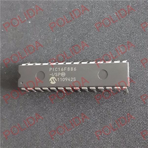 10PCS MCU IC MICROCHIP DIP-28 PIC16F886-I/SP PIC16F886