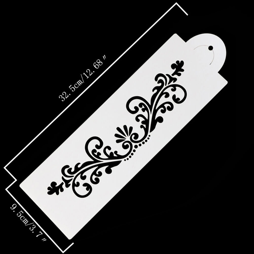 Lace Flower Border Edge Cake Stencil Decorating Sugarcraft Fondant Baking .l8