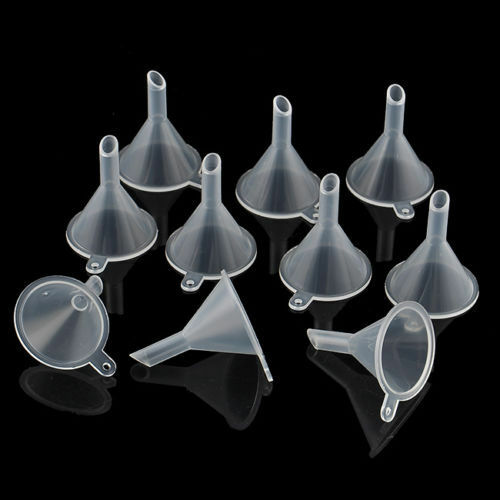 Small Plastic For Perfume Diffuser Bottle Mini Liquid Oil Funnels Lab 5pcs