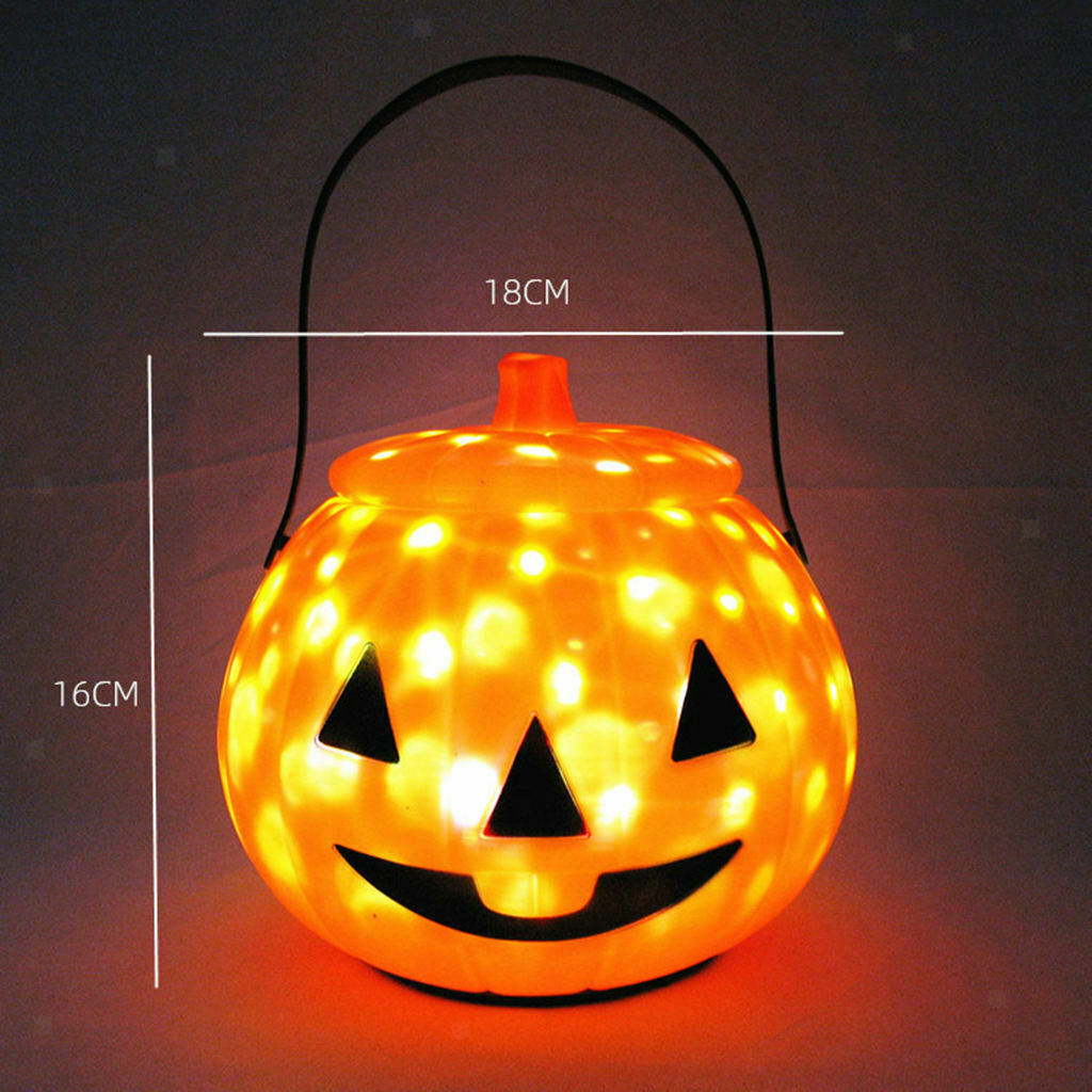 3 Pieces Glow Halloween Pumpkin Lantern LED Lamp Props Decor Children Gift