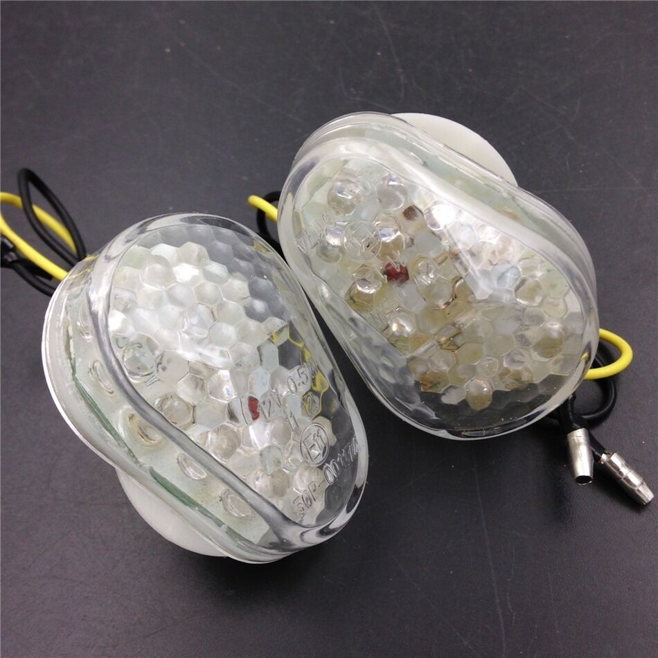 LED Turn Signals Lights for Kawasaki ZX6R ZX7R ZX9R ZX10R ZX12R ZZR600 Clear
