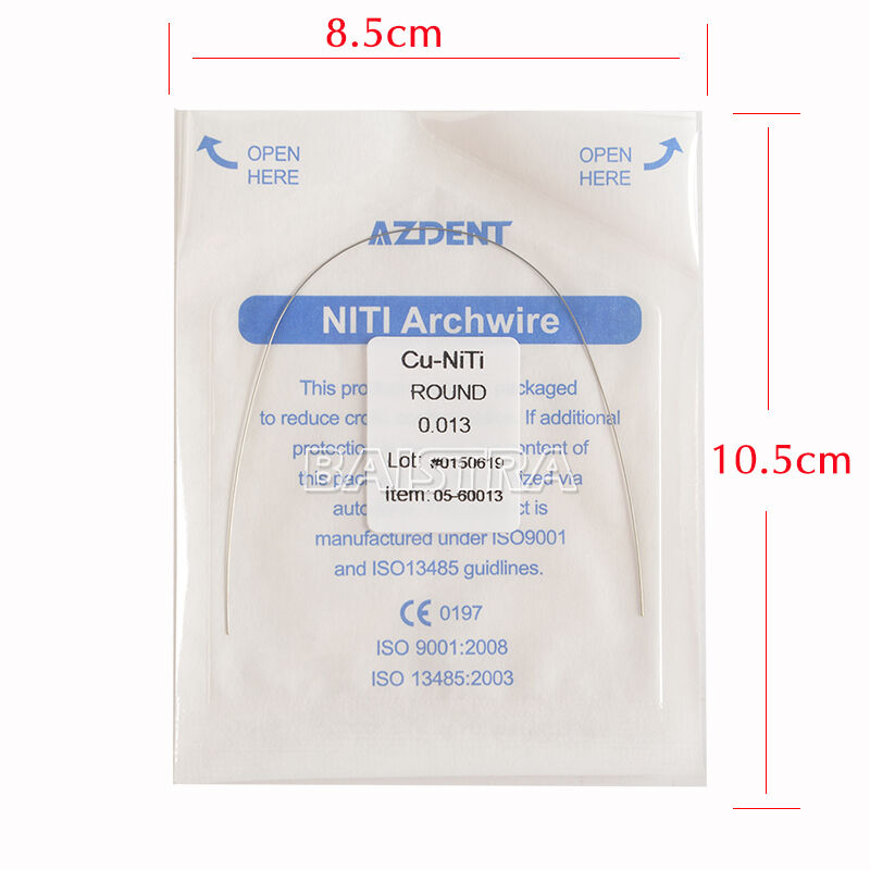 50 X AZDENT Dental Orthodontic Cu NiTi Copper Nickel Titanium Round Arch Wires