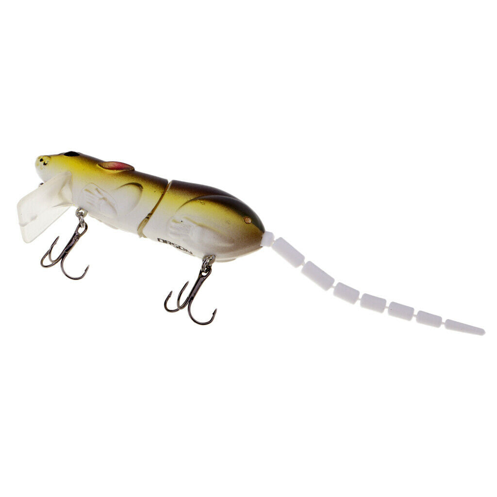Lifelike   Multi-joint Mice Rat Lure Artificial Bait Bass Fishing 04