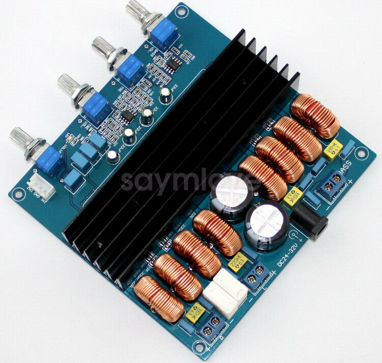 New TDA7498 + TL072 Class D 2.1 Audio Amplifier Board 200W+2X100W