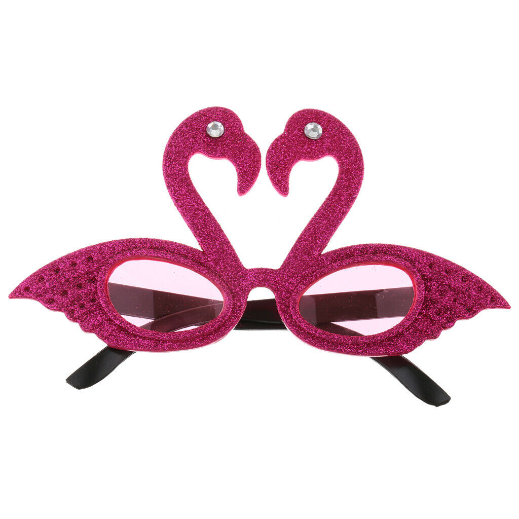 Adults Kids Hawaiian Tropical Flamingo Sunglasses Party Glasses Costume