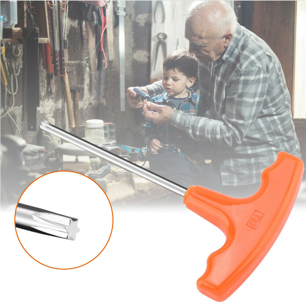 Plastic 15cm T Handle T27 Torx Driver Screwdriver for Stihl Makita 0812 370 1000