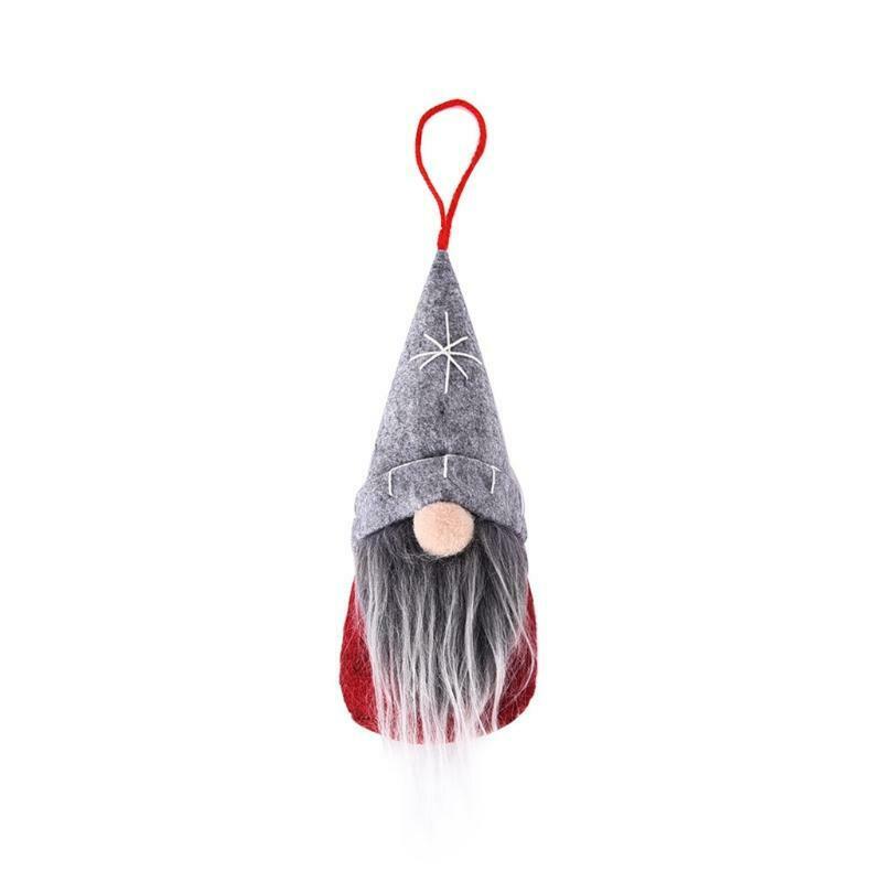 3pcs Christmas Tree Hanging Gnomes Ornaments Swedish Handmade Plush Gnomes