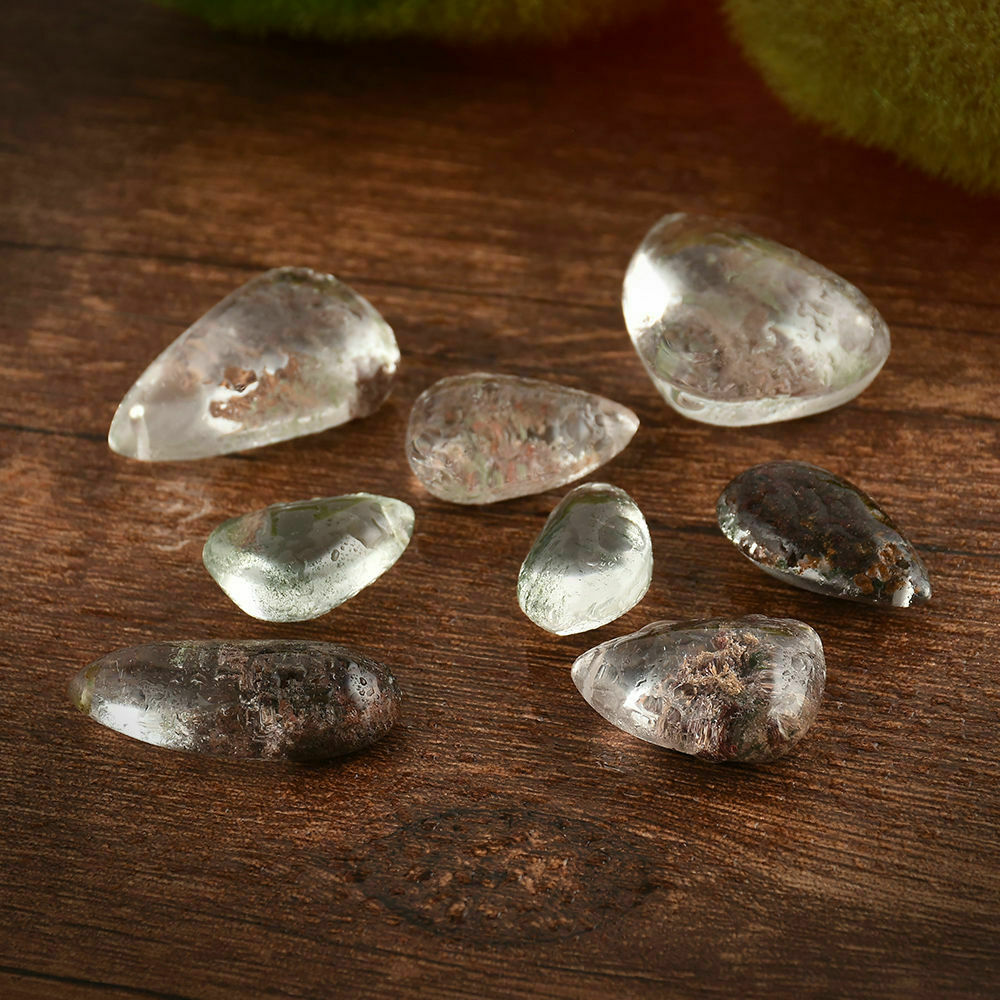 Natural Ghost lifelike Quartz Crystal Gems Specimen Healing Pendant Decoration