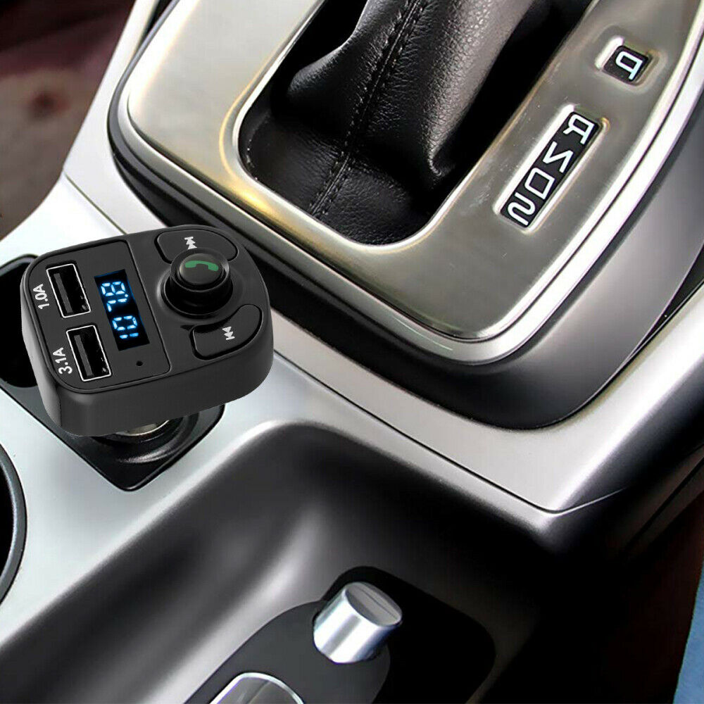 Car Truck Charger BT4.0 FM Transmitter MP3 Player Handfree Fast Charging Adapter