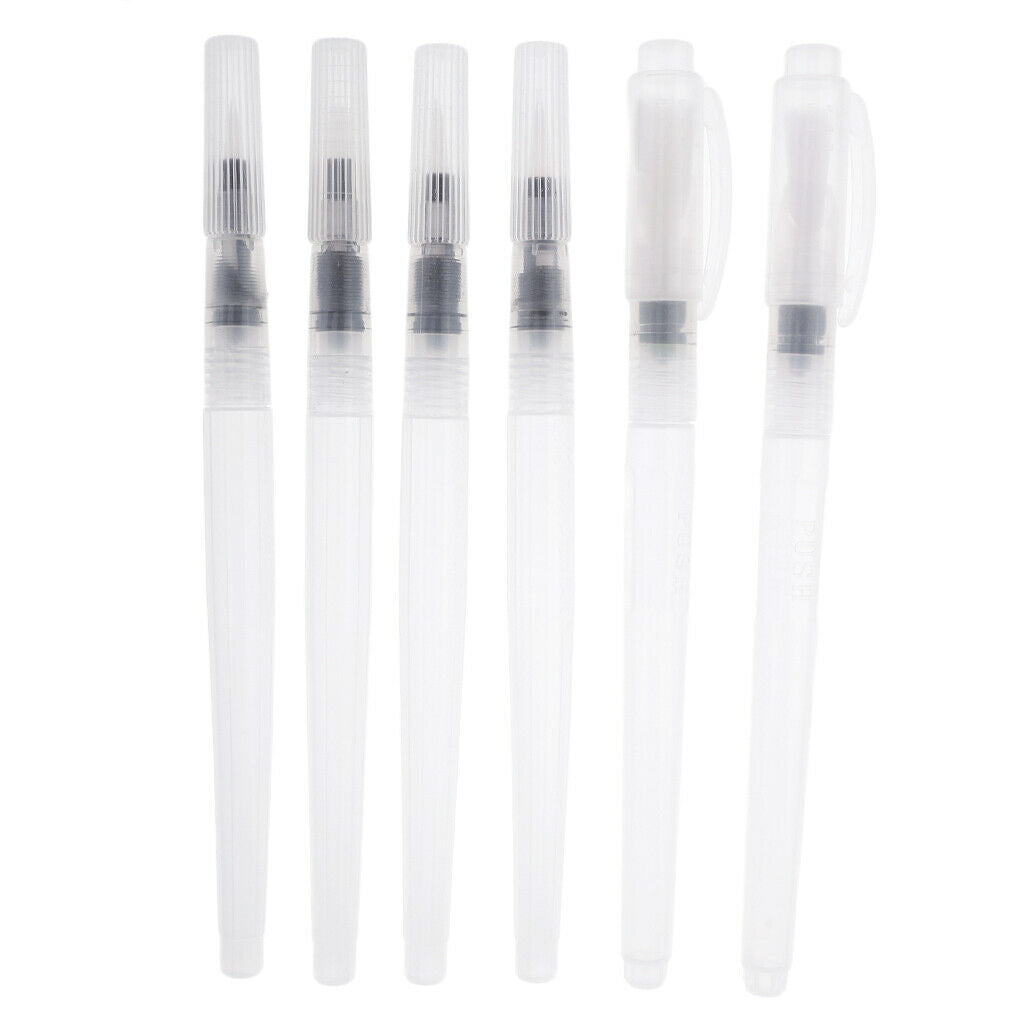 6 Watercolor Brush Pens Water Brush Pens Watercolor Pens Water Brush Pens