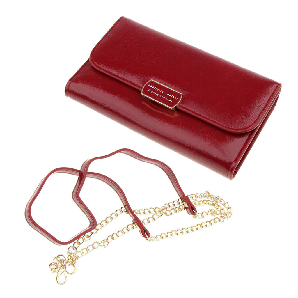 Evening Handbag Clutch Wedding Cocktail Party Bag PU Leather Envelope Wallet
