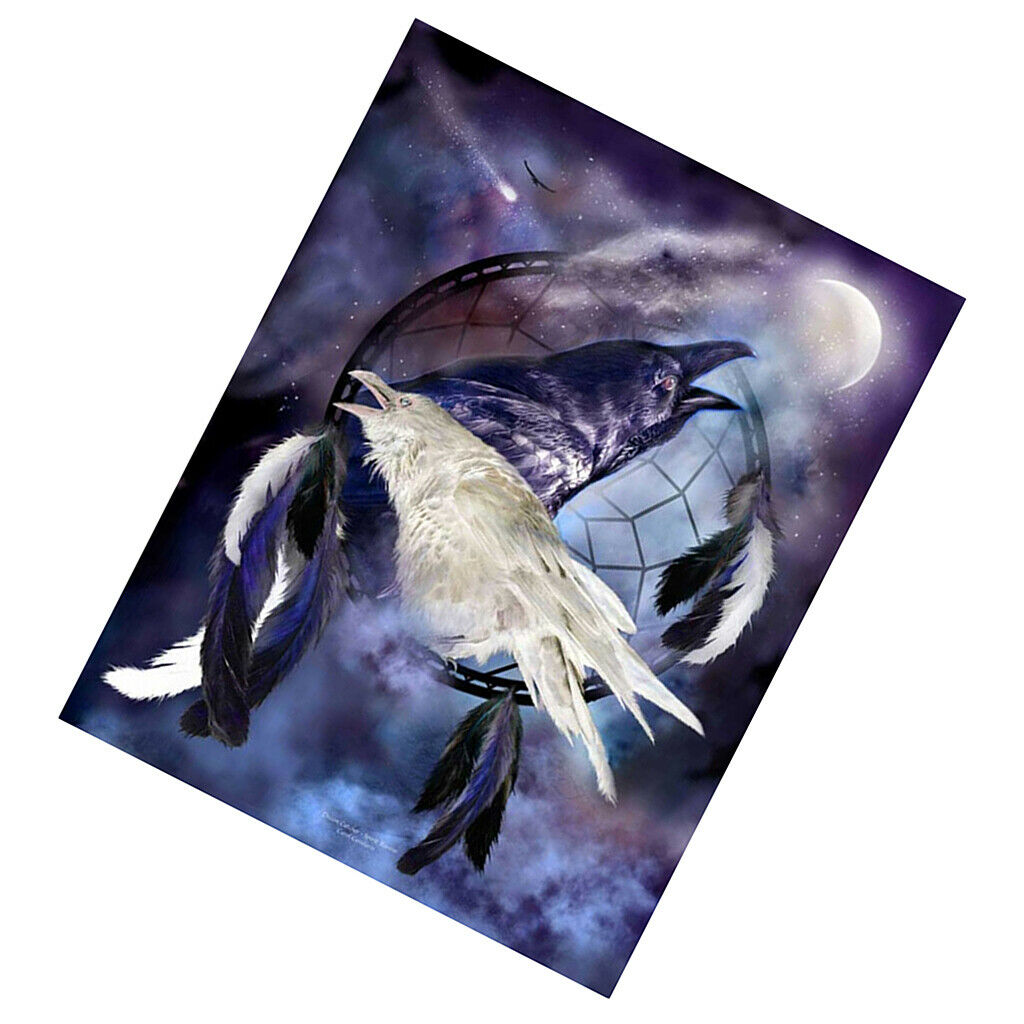 5D Diamond Painting Embroider Cross Stitch Animal Crow 1