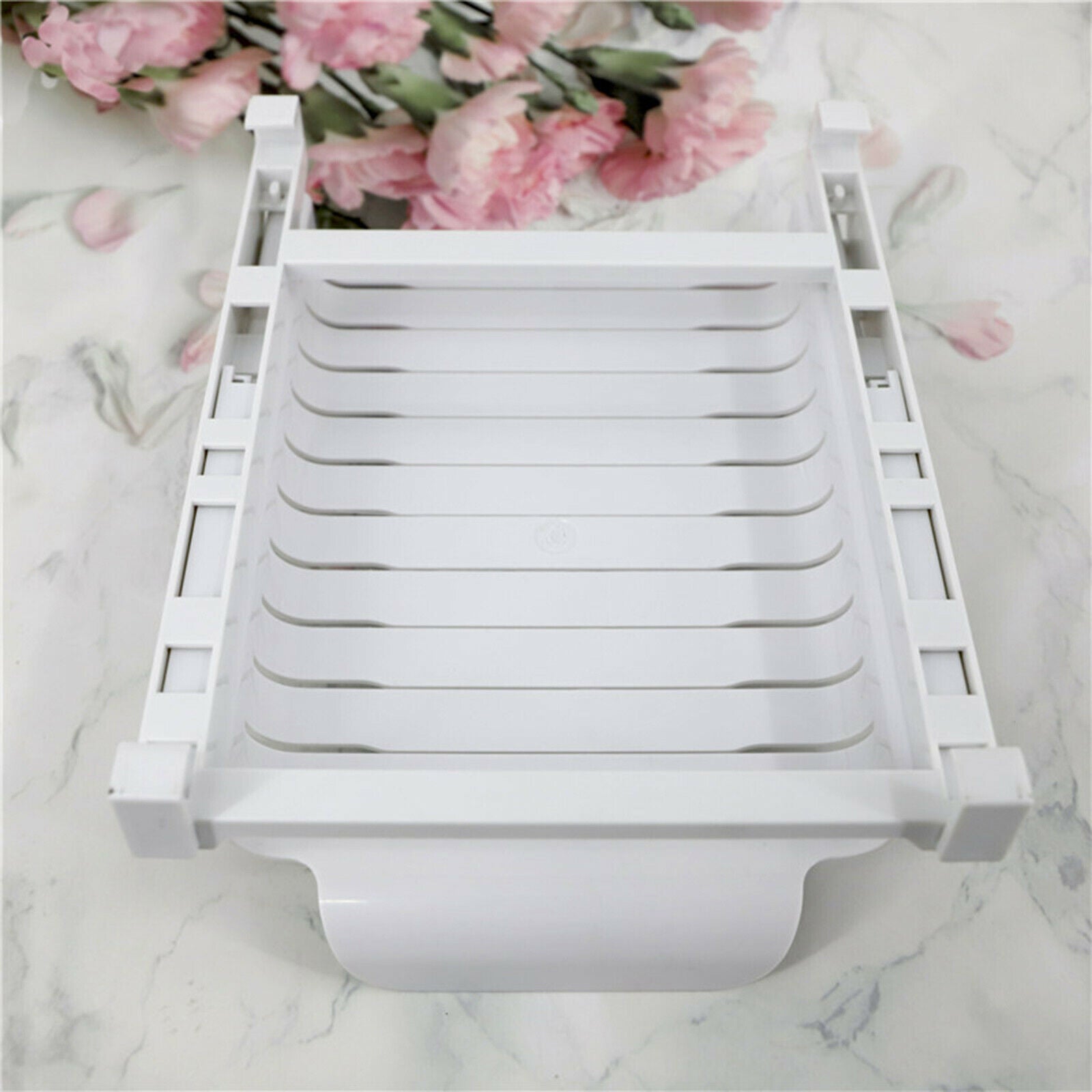 Zipper Bag Storage Organizer Slide Rack for Fridge Drawer Access Food Hanger