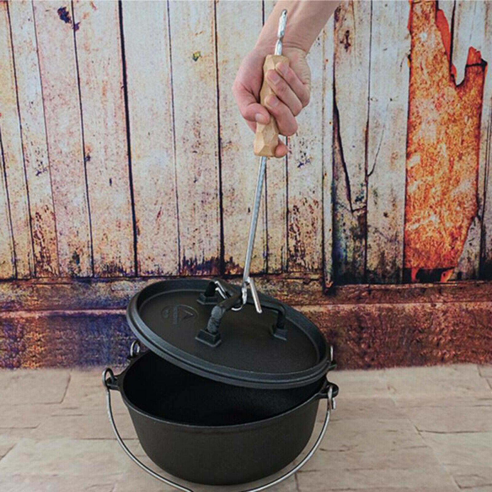 Camp Dutch Oven Lid Lifter Lifting Carrying Dutch Ovens Scratch Resistant