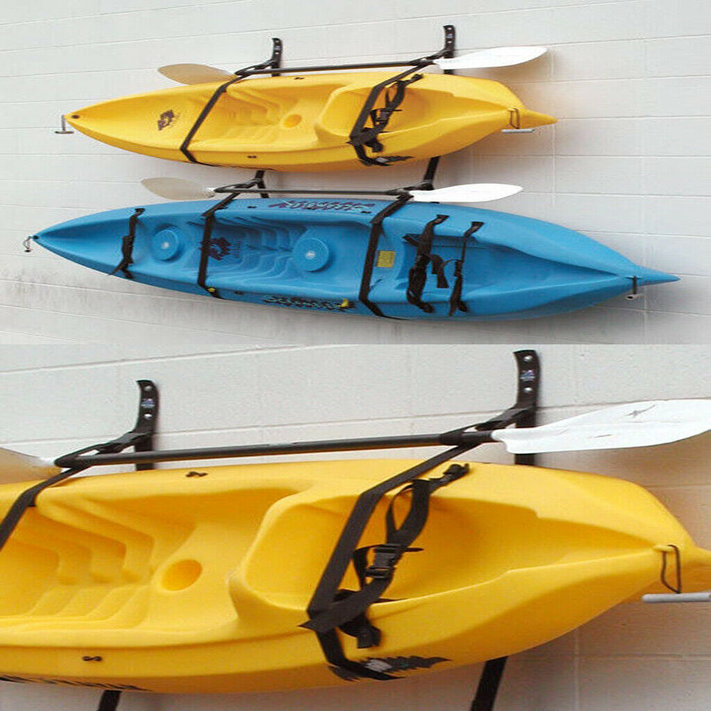 2x Kayak Canoe Storage Rack System Strap Boat Hanger Belt Webbing Hold 2 Kayaks