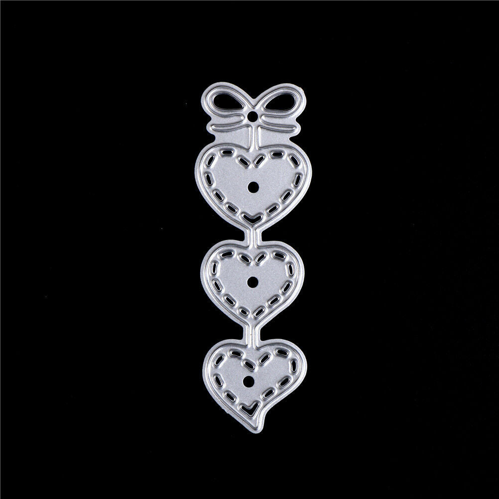 3pcs/set Love Heart Metal Cutting Dies Stencils For Scrapbooking DIY Card.l8