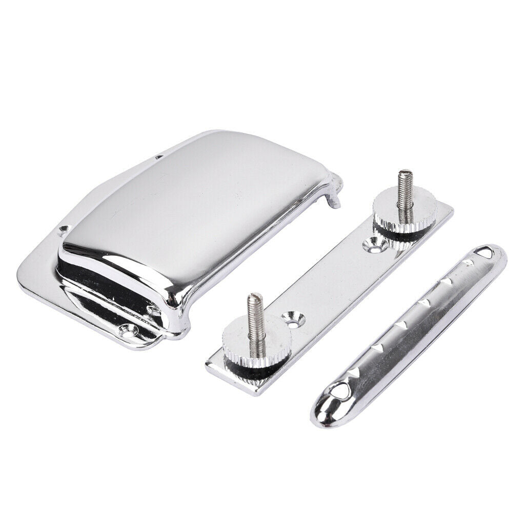 Adjustable Electric Guitar Bridge+Tailpiece Chrome Set for   Guitar