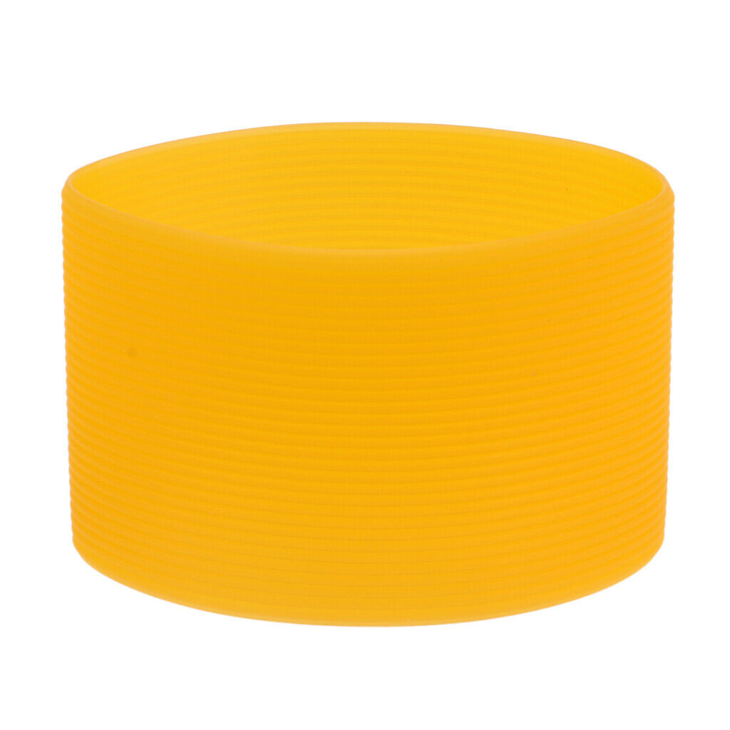 Prettyia 9Pcs Outdoor Silicone Round Non-slip Water Bottle Mug Cup Sleeve