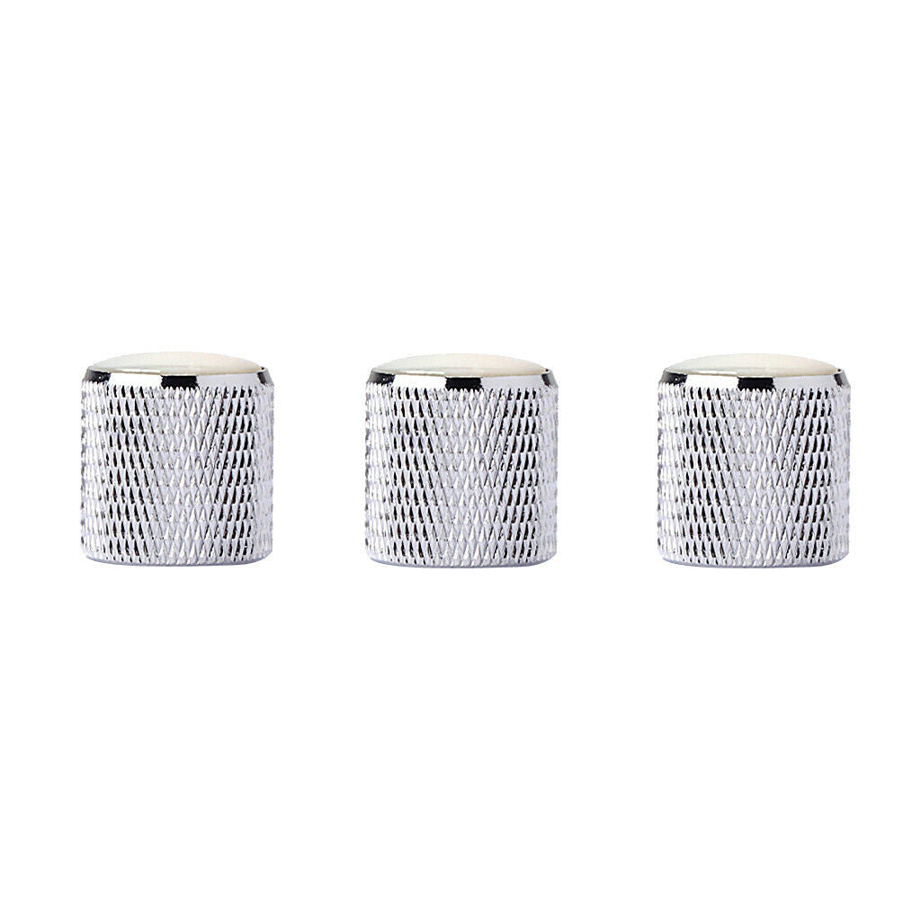 Durable Domed Volume Tone Control Knobs for Guitar/Bass 3 Pcs of Pack