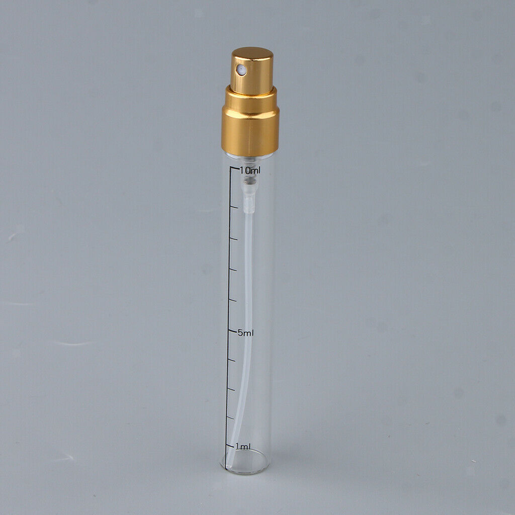 15x 10mL Glass Refillable Perfume Empty Travel Spray Bottle Useful NEW