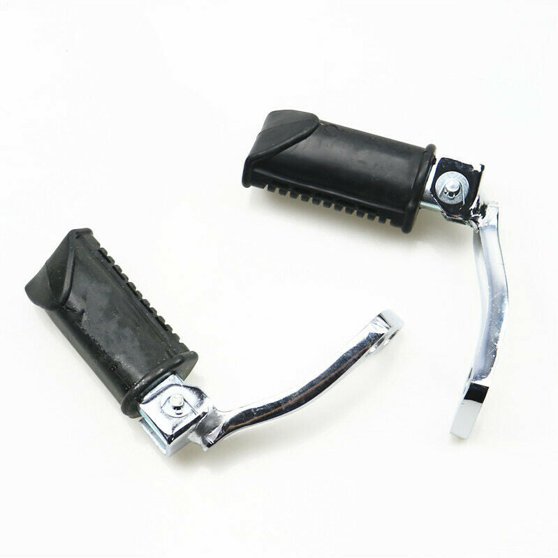 Black Front Footrests Foot Pegs Foot Pedals For Dirt Bike Off Road Suzuki GN125
