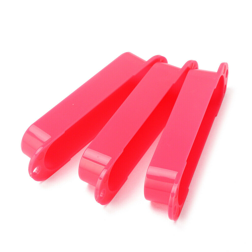 3pcs Green Sealed Closed Single Coil Pickup Covers For Guitar Pickup red