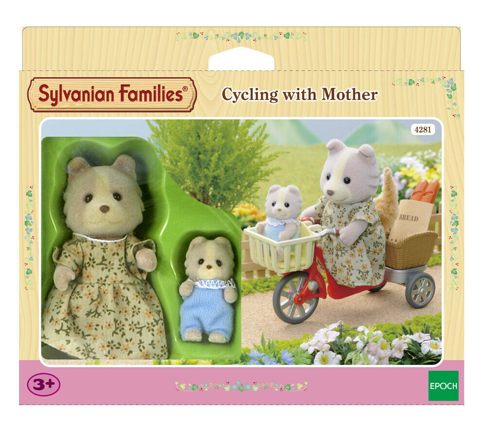 Sylvanian Families Ready To Play 4281 Cycling With Mother /3+ Brand New In Box