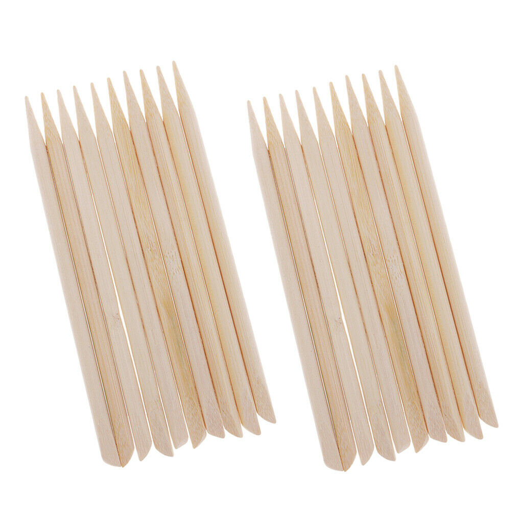 20x Wooden Stylus Wooden Crafts Scratch Sticks Supplies Scratch Art Surfaces