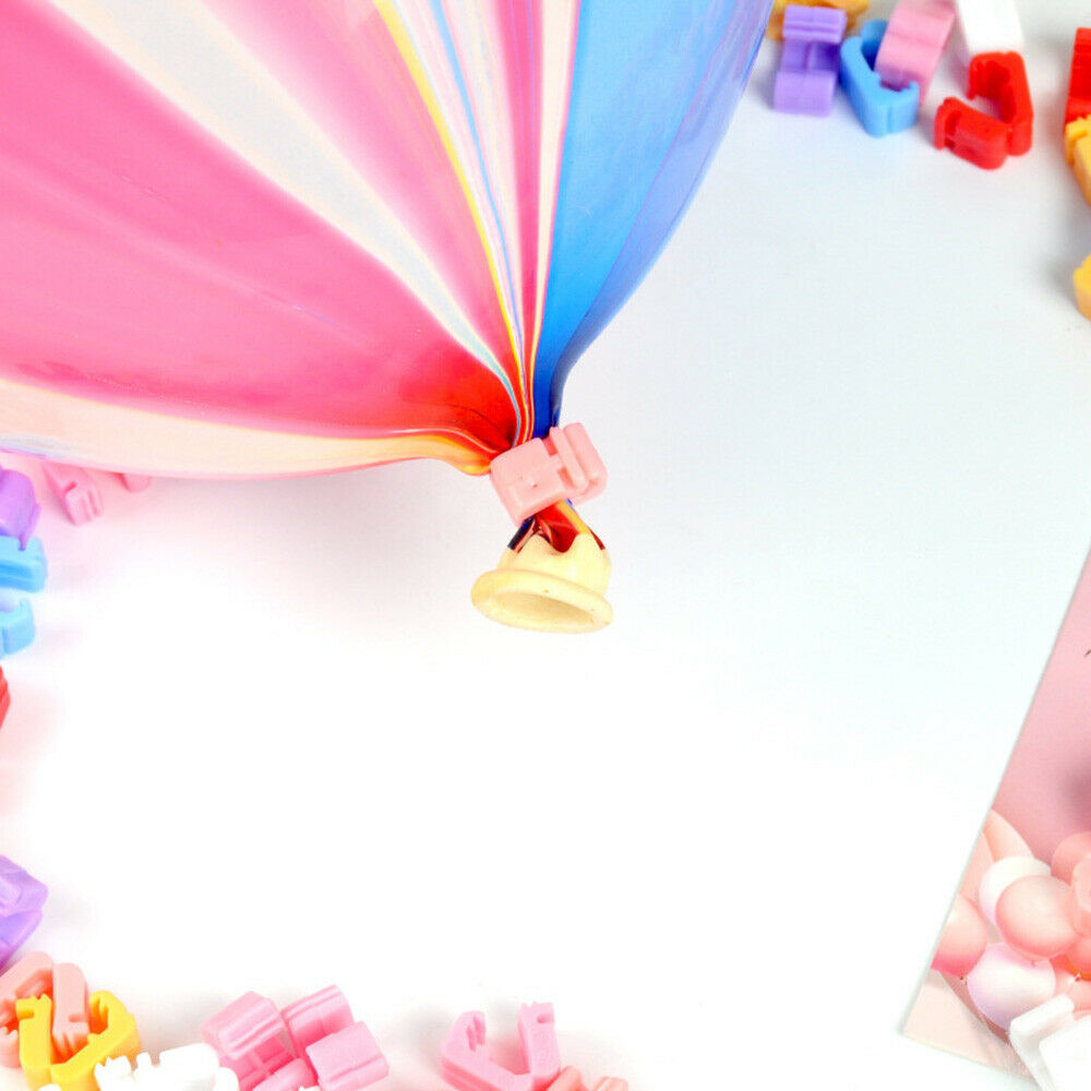 100x Balloon Sealing Clamp Clip Tie Helium Gas Air Wedding Home Party Accessory
