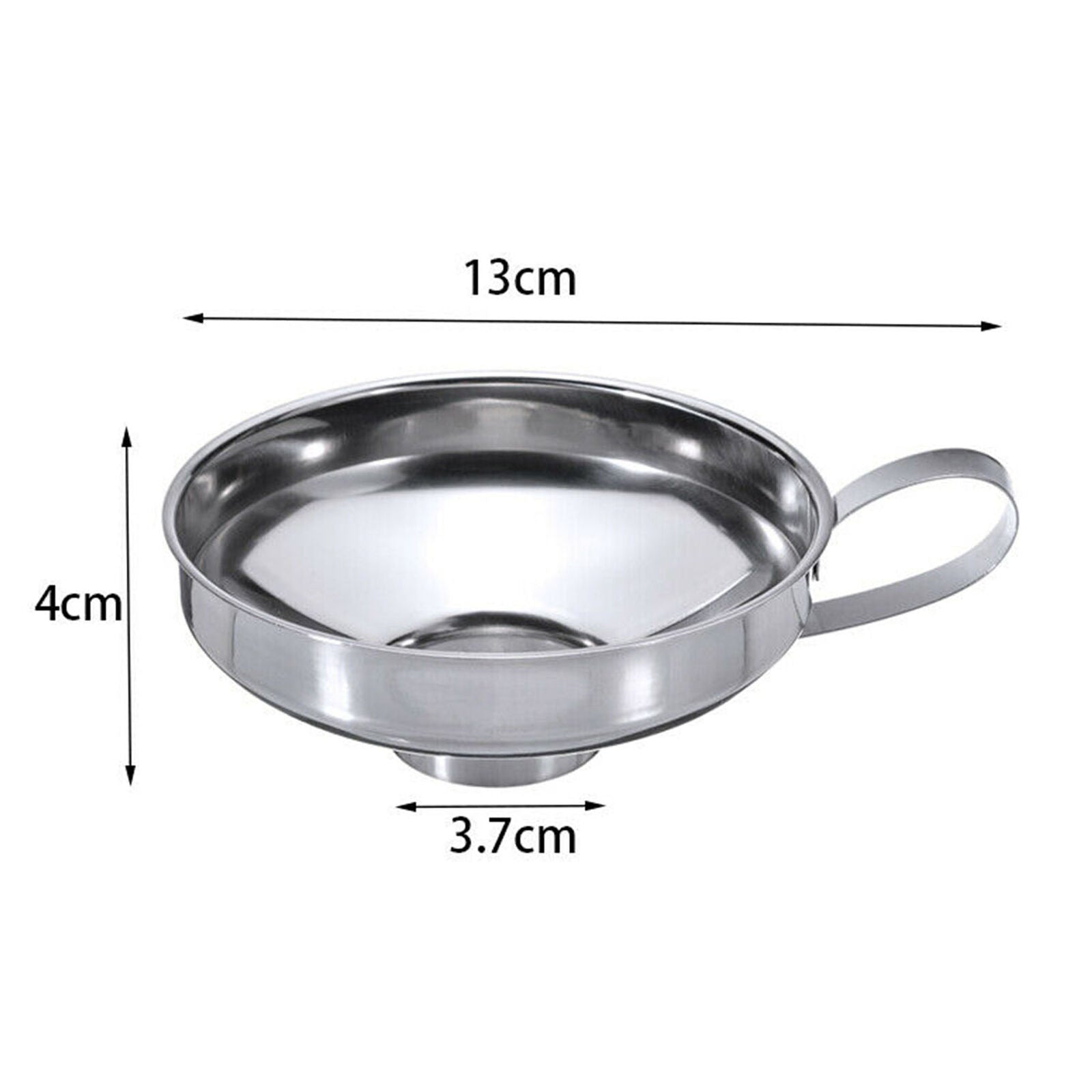 Stainless Steel Wide Mouth Funnel Canning Hopper Filter Food Pickles Jam