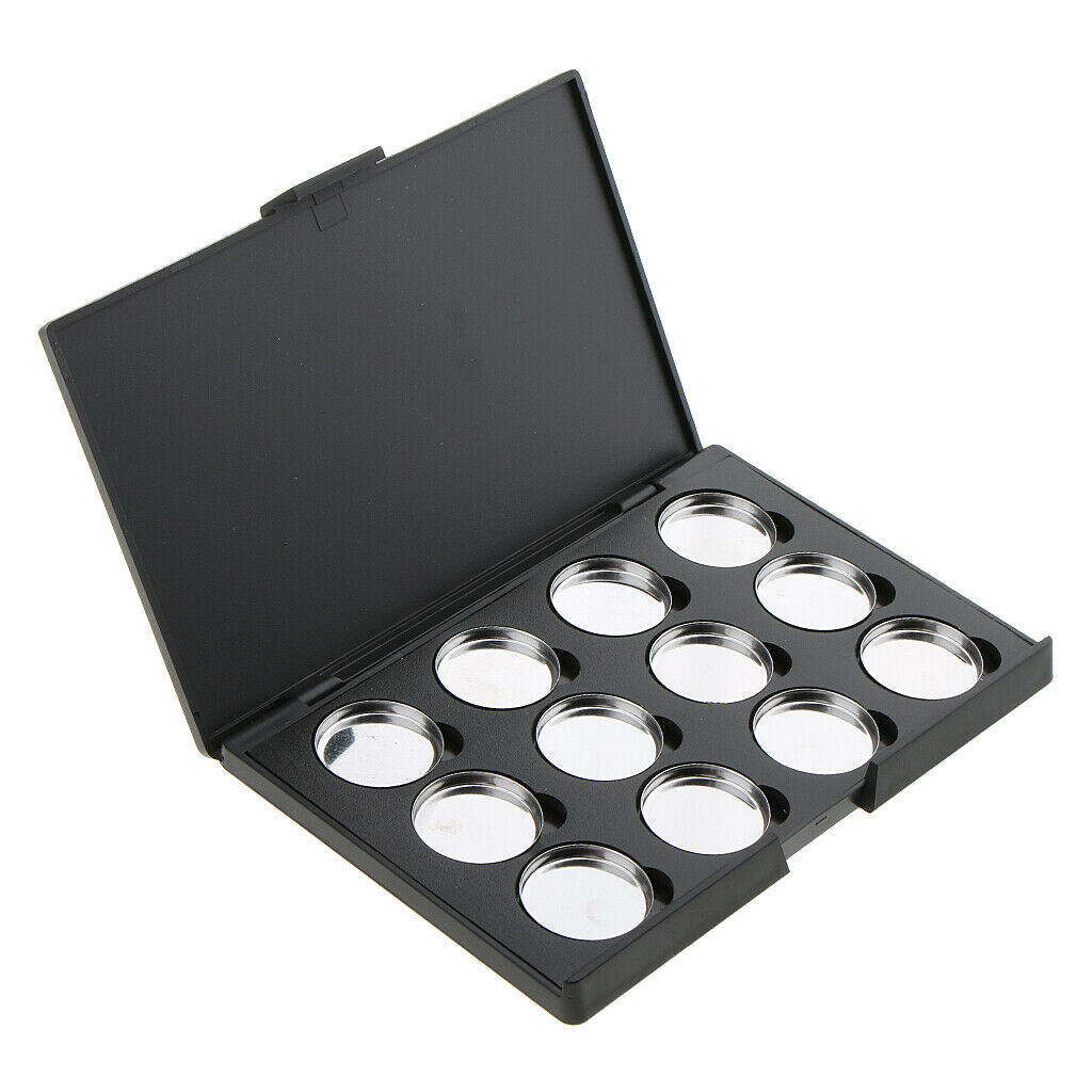 2pcs Eyeshadow Powder Blush Empty  Palette Box Makeup Case Container