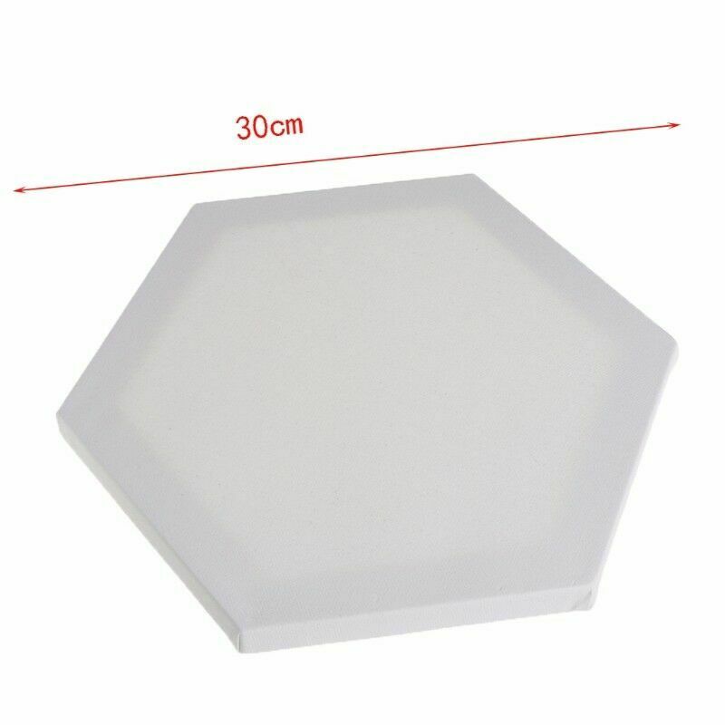 Hexagon Wood Framed Artist Blank Art Canvas Boards For Acrylic Oil Painting