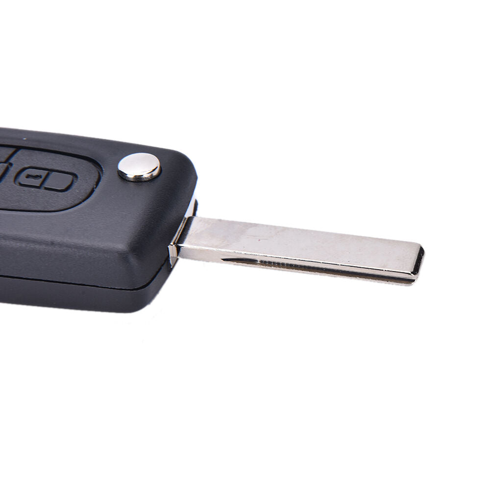 2 Button Key Fob Case Shell For Peugeot 307 308 107 207 407 With Groove SEBDDD