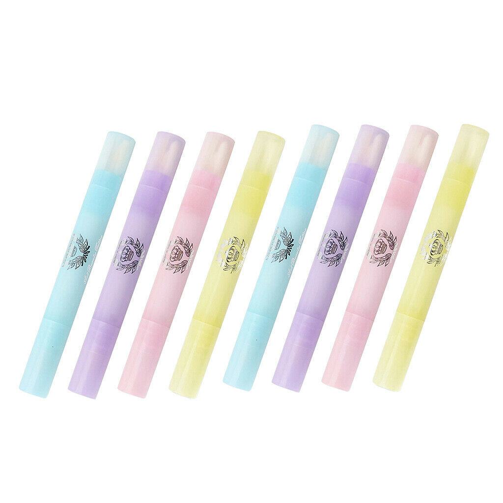 2x Salon Polish Remover Nail Art Pen Varnish Corrector W/ 6 Replacement Tips