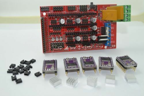 New RAMPS 1.4 Control Board + Mega 2560 R3 +5 x DRV8825 StepStick Driver Module