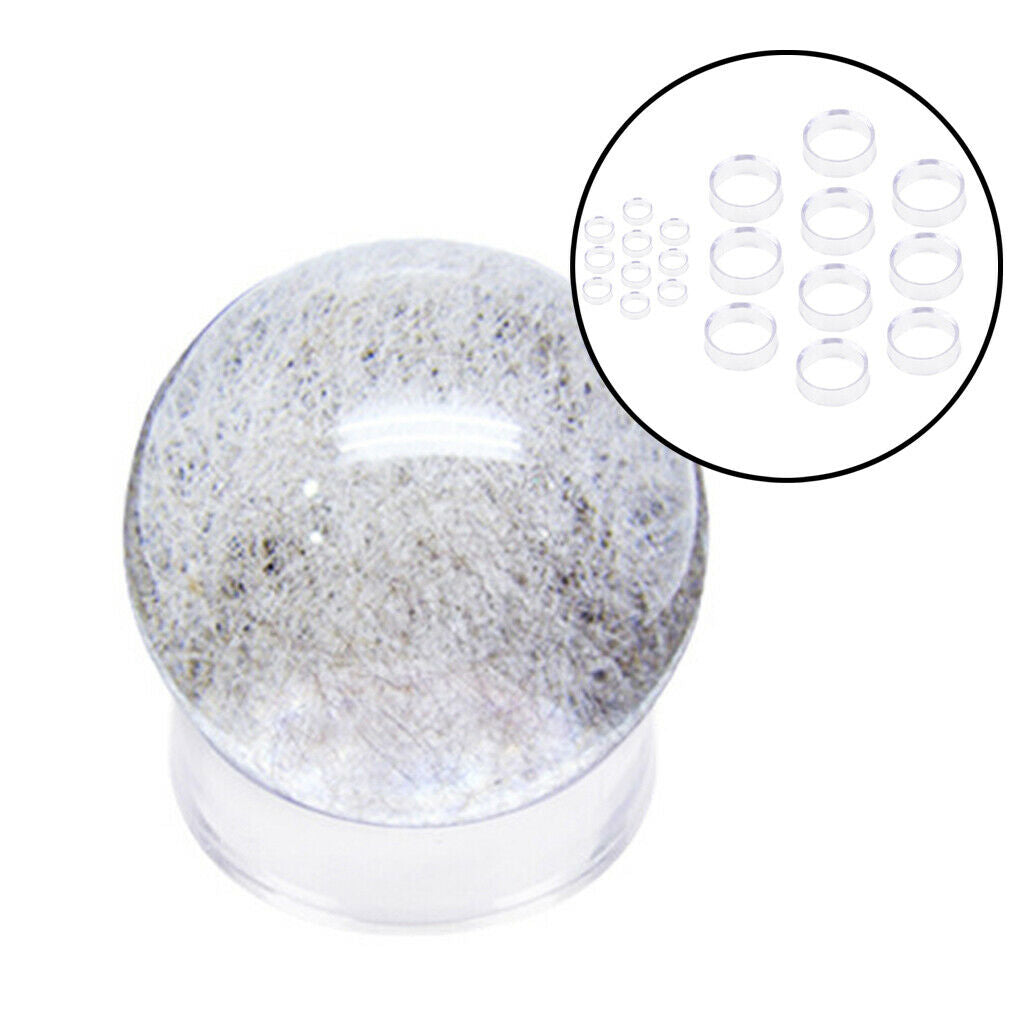 20Pcs Acrylic Clear Display Stand Crystal Ball Glass Sphere Gems Base Decor