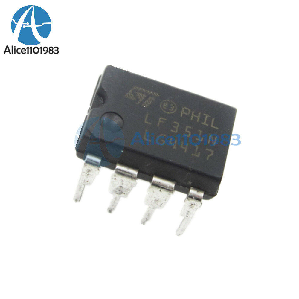 2PCS LF351 LF351N High Speed Wide Bandwith J-FET Op Amp IC