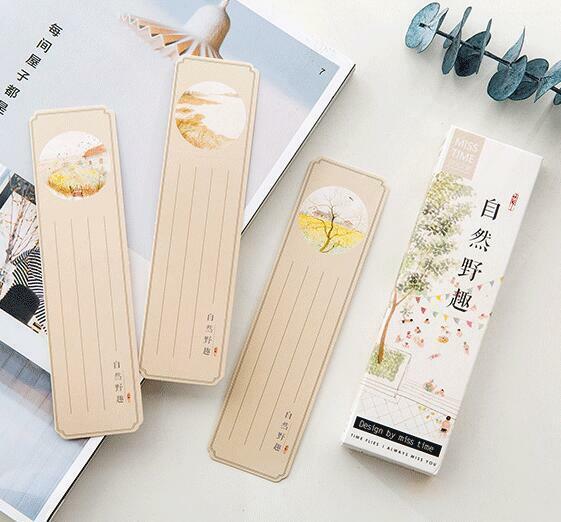 30 sheets/Pack Mixed Chinese style Bookmark Message card Office Supplies
