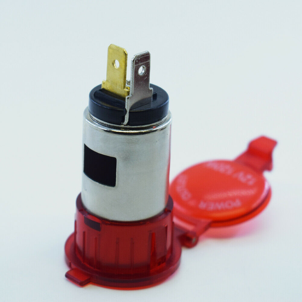 1pc Car Motor Boat Female Cigarette Lighter Power Plug Outlet Socket Red 12V 24V