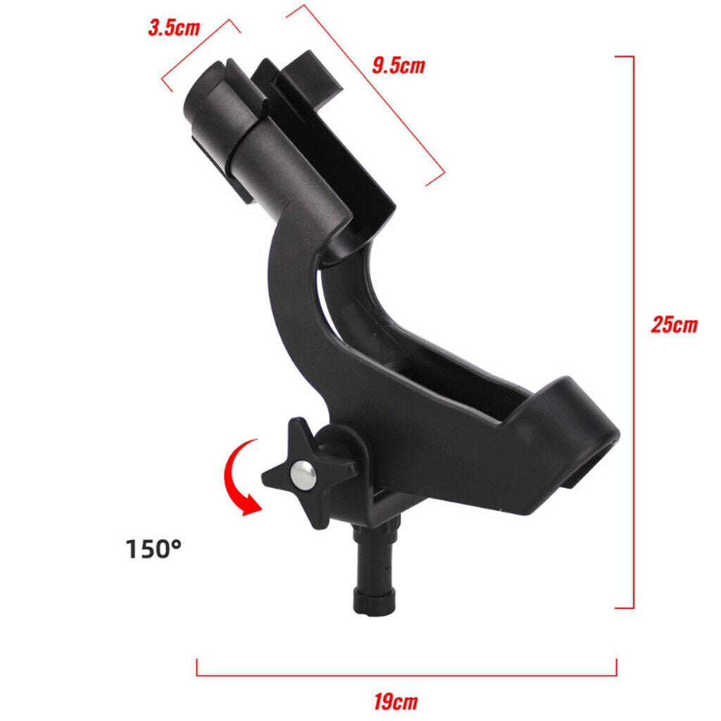 Boat Fishing Rod Holder Pole Stand Bracket Adjustable Rod Rest Rack Tube