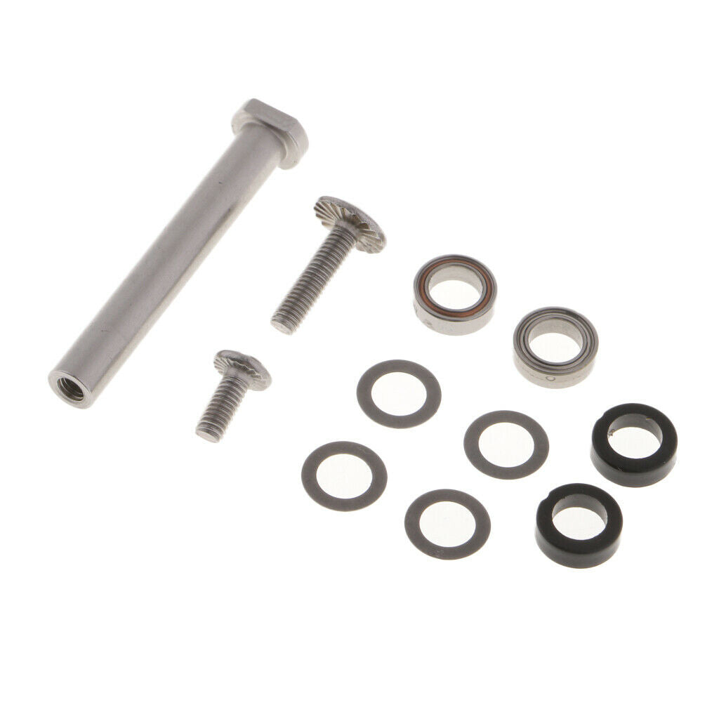 2X 1 Set Fishing Reel Handle Knob Component Parts with Bearings, Washers, Screw