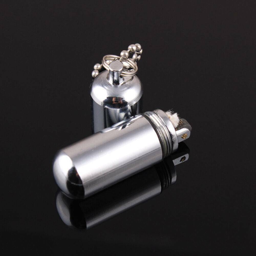 Emergency Gear Fire Stash Mini Survival Waterproof Lighter Camping Pocket Tool ~
