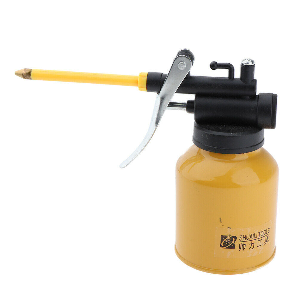 250mL Car Auto High Pressure Pump Oil Pot Can Spray Gun Hose for Lubricants