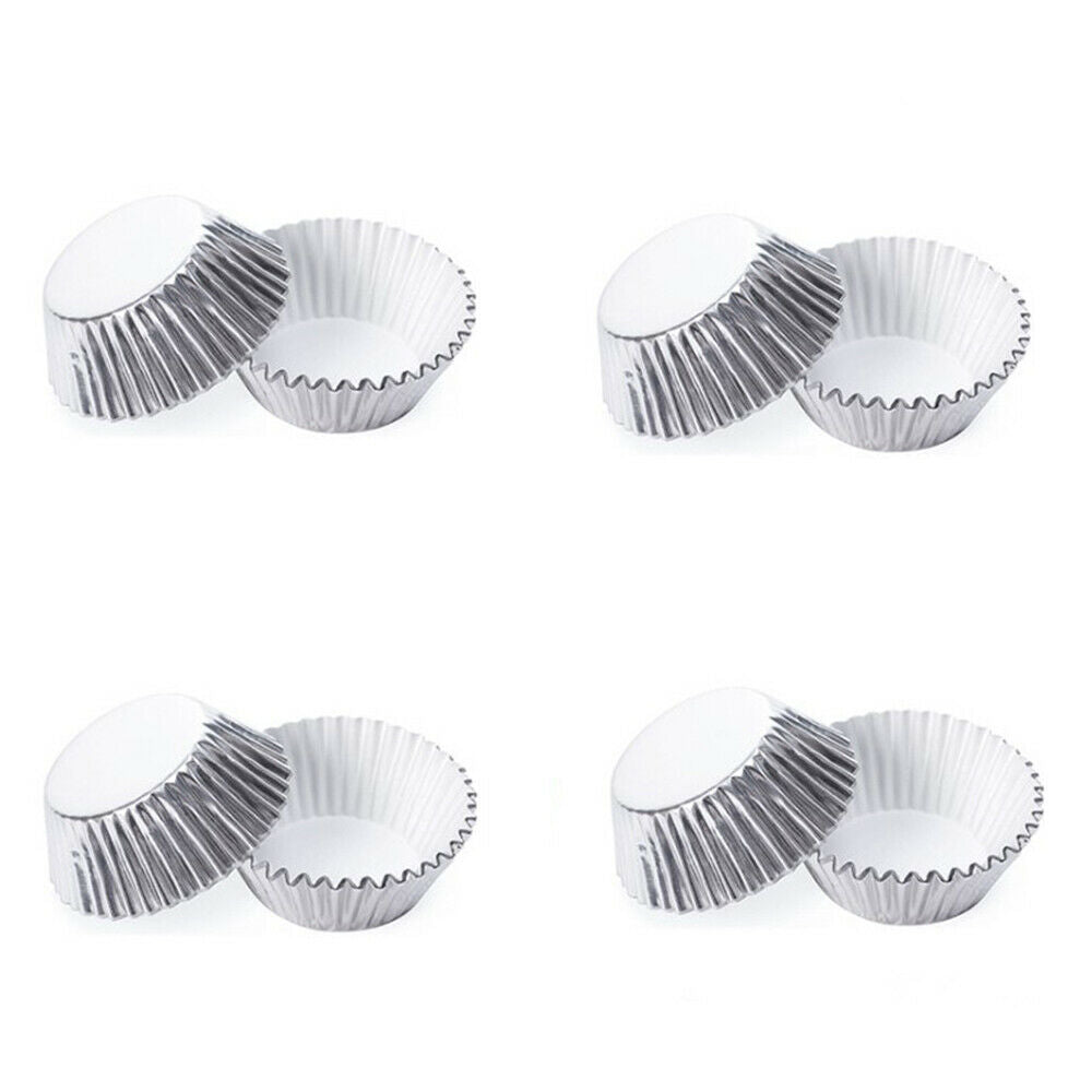 100PCs Baking Utensils Thickened Aluminum Heat-Resistant Cake Paper Cup Mould