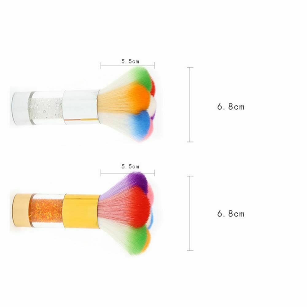 Glitter Diy Tool Nail Art Dust Brush Fiber Hair Powder Remover Nail Cleaner