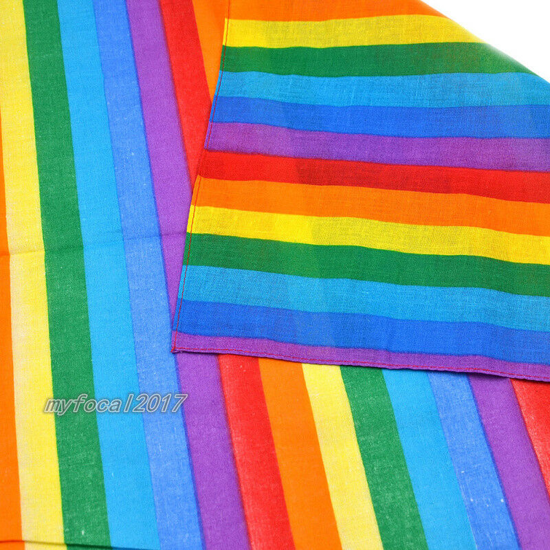 Women Rainbow Turban Twist Knot Head Wrap Headband Cotton Fashion Hair Accessory