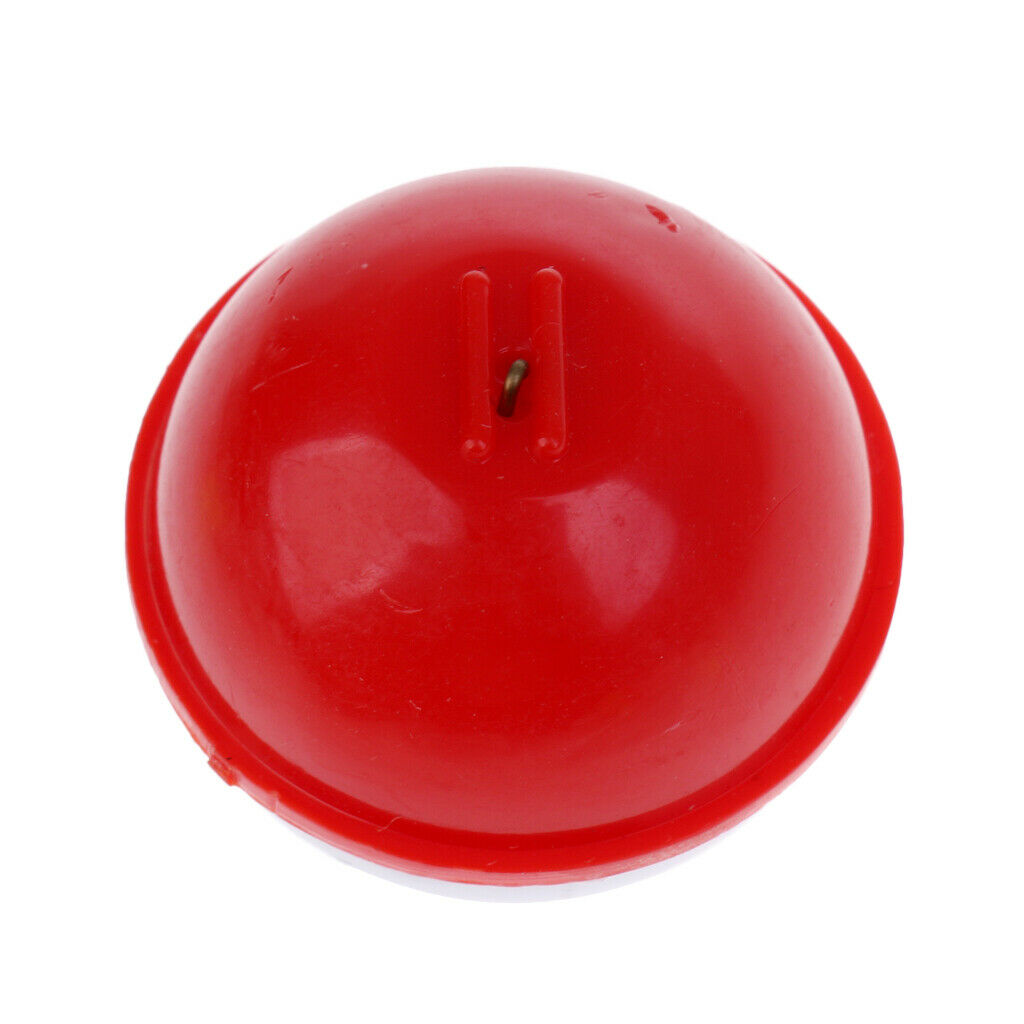 Hard ABS Snap-on Fishing Floats Push Button Float Bobbers Red & White 25g