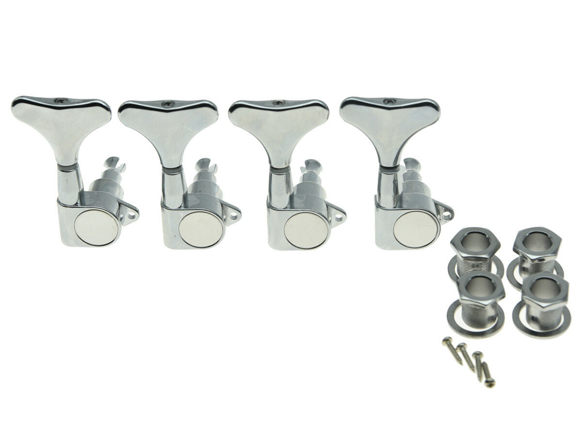 Chrome Right Handed Sealed Bass Tuners Tuning Pegs 4 String Bass Machine Heads