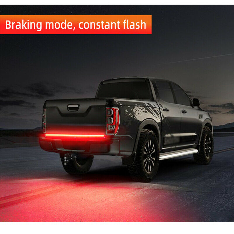 150CM LED Tailgate Light Strip Running Brake Truck Tailgate Light Bar Red/ Amber