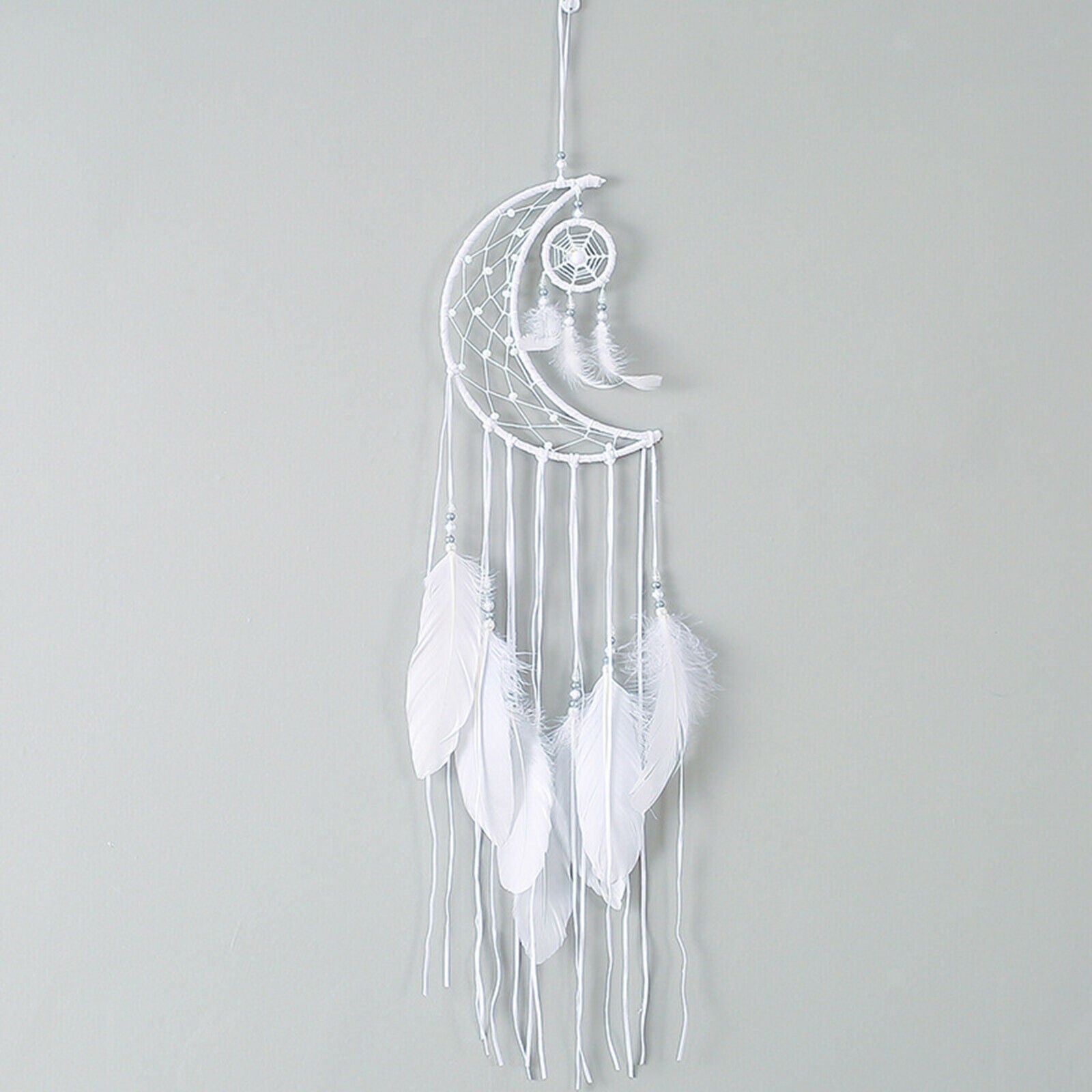 Hanging Moon Dream Catcher Art Decoration for Living Room Craft Ornament